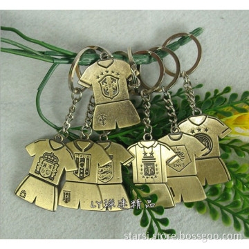 2014 World Cup Gifts Jersey Metal Keychain Brazil, Spain, Portugal (ST528)